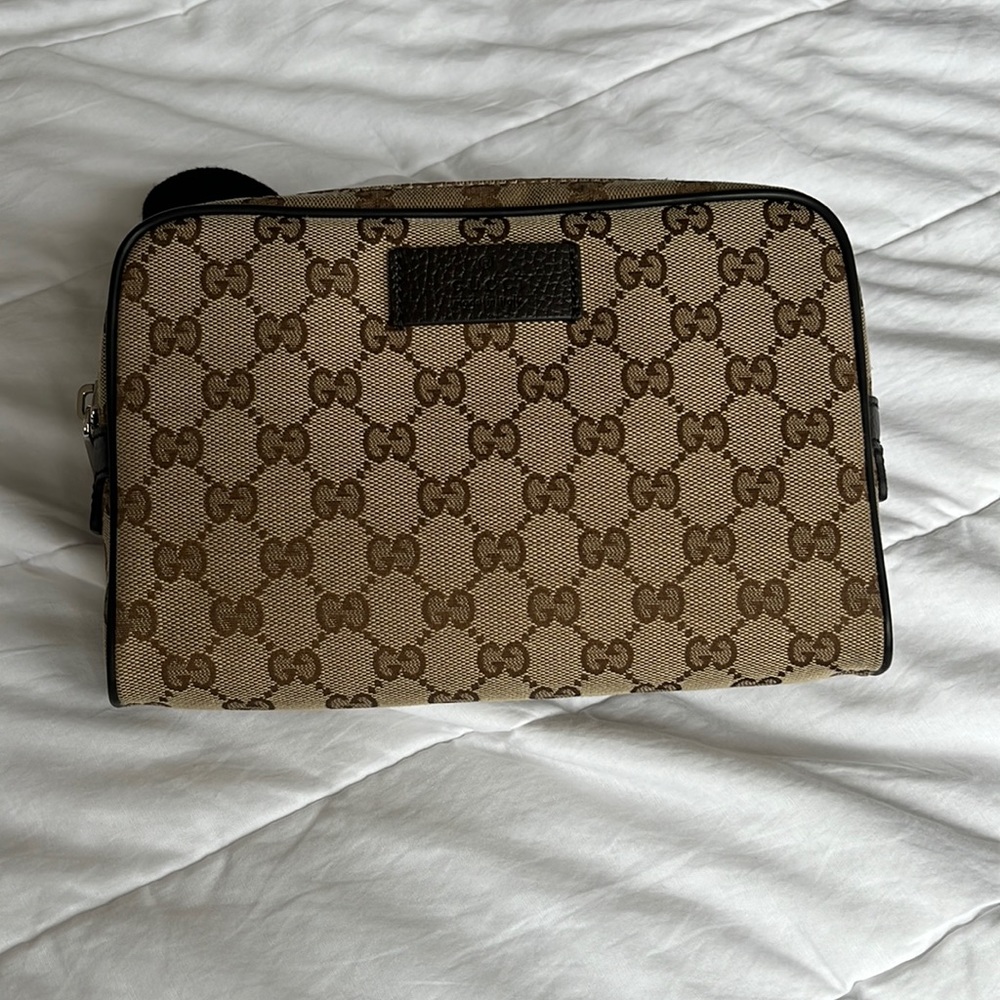 Gucci Monogram Canvas Fanny Pack Waist Belt Bag